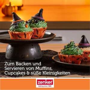 Forma de copt pentru muffins Zenker Halloween, 50 bucati, colorate, FSC - Img 6