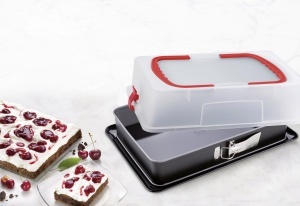 Forma de copt rectangulara Dr. Oetker, 38 cm, capacitate 4500 ml, cu hauba de protectie - Img 4