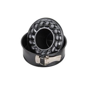 Forma de copt Zenker Springform O18 cm cu 2 baze Antiaderent Negru Metallic