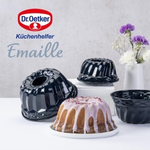 Forma de Guglhupf Dr. Oetker 24 cm Emaille, Antiadherent, Albastru - Img 8