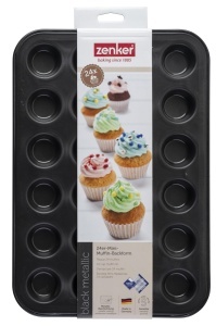 Forma mini-muffins Zenker Black Metallic 24 locuri Teflon Antiaderent - Img 6