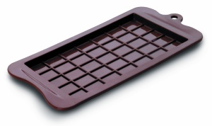 Forma pentru ciocolata Ibili 860500, 18.5 x 9.5 x 2 cm, culoare maro, silicon