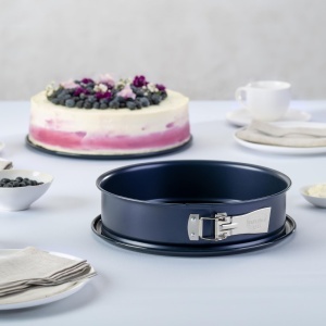 Forma pentru copt Dr Oetker Springform O 28 cm email rezistent albastru inchis margine inalta - Img 2