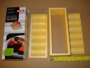 Forma pentru sushi Ibili 773810 Onigiri plastic bej - Img 4