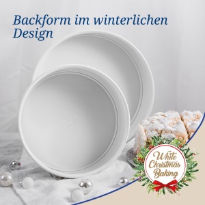 Forma rotunda Dr Oetker White Christmas Baking 26 cm antiaderenta design de iarna - Img 4