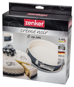 Forma rotunda Zenker Springform 26 cm Creme Noir Antiaderenta cu protectie impotriva scurgerii - Img 5