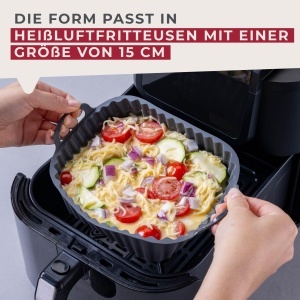 Forma silicon FACKELMANN 45104 pentru friteuza cu aer cald, 15x15 cm - Img 4