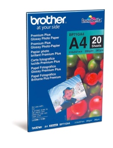Fotopapier Brother BP71GA4 A4 20 foi 260gmp finisaj lucios - Img 2
