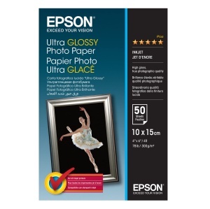 Fotopapier Epson C13S041943 Ultra Glossy 300gm2 10x15 cm 50 coli