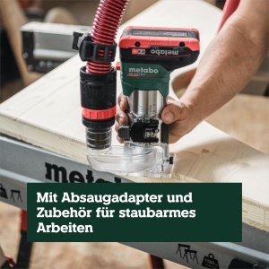 Freza de margine Metabo FMV 18 LTX BL 8, Motor Brushless, 68 mm - Img 7