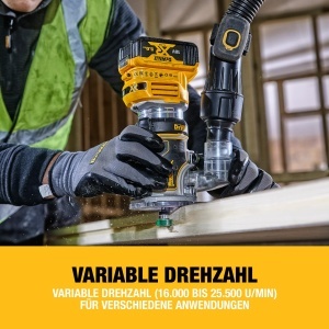 Freza Kombinata DEWALT DCW604NT, 18V, Motor Fara Perii, 6-8 mm Prindere - Img 4