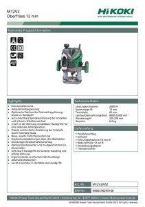 Frezor HIKOKI M12V2, 2000W, 12 mm, 65 mm adancime - Img 2