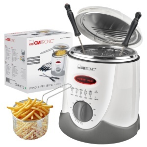 Friteuza Clatronic FFR 2916 cu capacitate 1L, 840W, cu 6 furculite fondue - Img 8