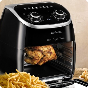 Friteuza cu aer cald Ariete 4619, 11 Litri, 2000 W, Negru - Img 2