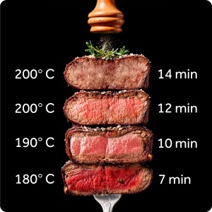 Friteuza cu aer cald Berdsen XXL 10,2L, 1700W, 8 programe - Img 3