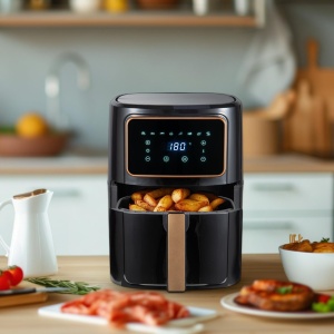 Friteuza cu aer cald BERGNER COPPERLY 6.9L 1800W cu 8 programe - Img 5