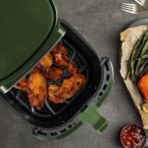 Friteuza cu aer cald Bergner Midnight, 6.9L, 1800W, Ceramica - Img 2
