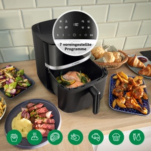 Friteuza cu aer cald Bosch MAF462B0, 6.1L, negru, 7 programe - Img 8