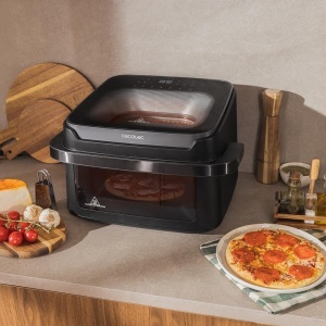 Friteuza cu aer cald Cecotec Cecofry Advance 10000 Full Vision 2200W 10L Display color 12 programe - Img 6