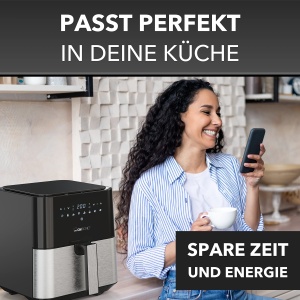 Friteuza cu aer cald Clatronic FR 3782 H, 5L, 1450W, inox - Img 7