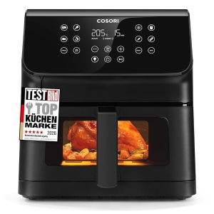 Friteuza cu aer cald Cosori Clear Blaze 6,2L, 12-in-1, cu fereastra vizibila