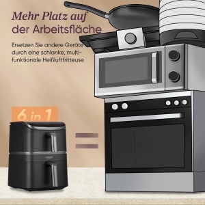 Friteuza cu aer cald Cosori TurboTower Basic, 10.8L, tehnologie TurboBlaze - Img 6
