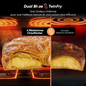 Friteuza cu aer cald COSORI TwinFry 10L, 5-in-1, control inteligent - Img 3