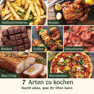 Friteuza cu aer cald Cuisinart XL 7,6L, 2000W, PFAS-free - Img 5