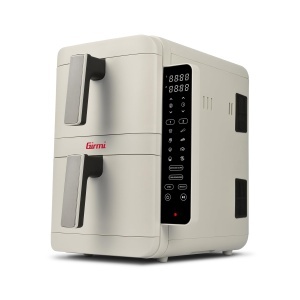 Friteuza cu aer cald Girmi FG41 Ecofrit Dual 2400W 9 programe 9L Alb