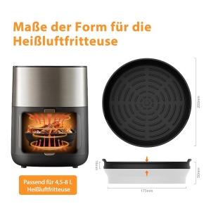 Friteuza cu aer cald GRIFEMA, 8 inch, reutilizabila, BPA-free - Img 7
