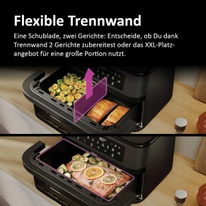 Friteuza cu aer cald Haier Flex 11 L 8 functii Dual Zone - Img 3