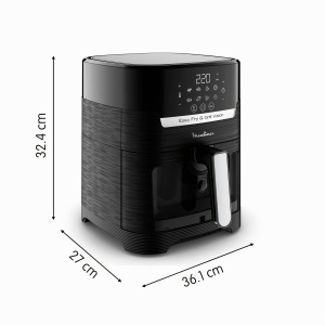 Friteuza cu aer cald Moulinex Easy Fry Grill Vision 4.2 L, 1550 W, Negru - Img 4