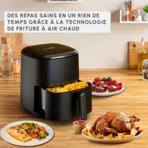 Friteuza cu aer cald Moulinex Easy Fry Max 5L, 1500W, Negru - Img 6
