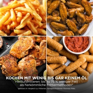 Friteuza cu aer cald Ninja Double Stack XL, 9,5 L, 6-in-1, NegruCupru - Img 12