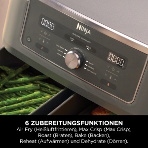 Friteuza cu aer cald Ninja DZ400EU, 9.5L, 6-in-1, Metallic Gri - Img 5