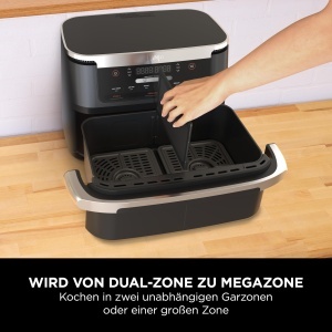 Friteuza cu aer cald Ninja FlexDrawer AF550EU 6 Litri Dual Zone Negru - Img 6