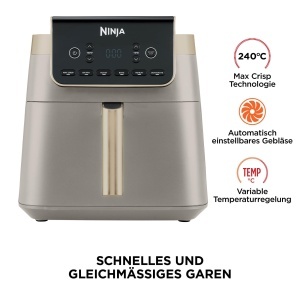 Friteuza cu aer cald Ninja MAX PRO, 6,2 L, culoare Stone Gold - Img 5