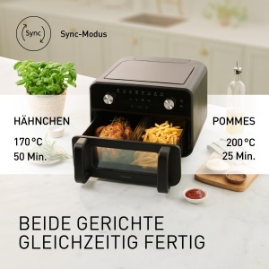Friteuza cu aer cald Panasonic NF-BC1000 Flex 96L Functie abur Negru - Img 4
