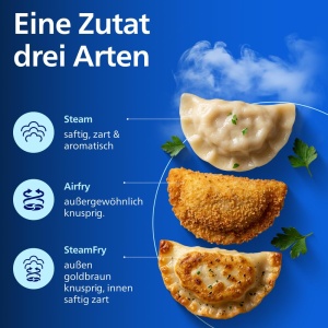 Friteuza cu aer cald Philips 5000 Megabasket, 9.5L, Argintie - Img 8