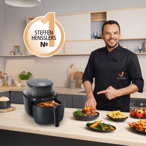 Friteuza cu aer cald Philips Airfryer 3000 Series 6.2L, RapidAir Plus, Touchscreen - Img 2