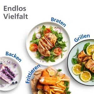 Friteuza cu aer cald Philips Airfryer Dual Basket NA35000, 9L, 2 corbe, RapidAir Plus - Img 6