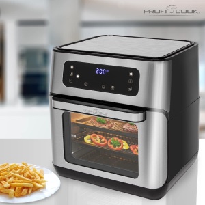 Friteuza cu aer cald ProfiCook PC-FR 1200, 11L, 1500W, Inox, LED Display - Img 9