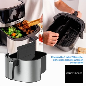 Friteuza cu aer cald Taurus Air Fry Digital 7S, 1600W, 6,5L, 8 programe - Img 5