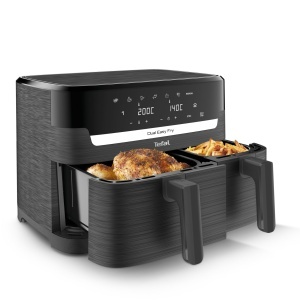 Friteuza cu aer cald Tefal Easy Fry, 8.3 l, 8-in-1, 2 compartimente
