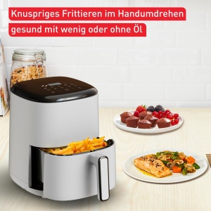 Friteuza cu aer cald Tefal Easy Fry Compact 3L, design compact, economie de energie - Img 2