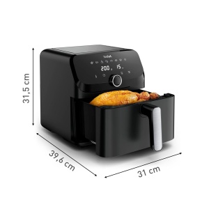 Friteuza cu aer cald Tefal Easy Fry Mega, 7.5 litri, 8 persoane, negru - Img 2