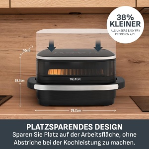 Friteuza cu aer cald Tefal Easy Fry XL FW4018 Extra Crisp 4L Digital Energie eficienta - Img 5