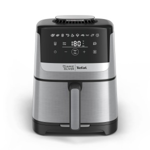 Friteuza cu aer cald Tefal Jamie Oliver EY55JDE0 5L Touchscreen 10 programe NegruInox - Img 2