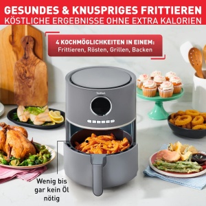 Friteuza cu aer cald Tefal Ultra Fry EY111B 42L 8 programe gri - Img 2