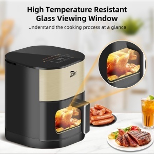 Friteuza cu aer cald Uten Dual Blaze 55L 14 programe ecran LED functie start intarziat - Img 3